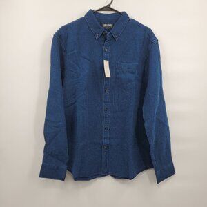 Line of Trade The Frank Waffle Shirt Top Men Size XL NWT Button Down Long Sleeve